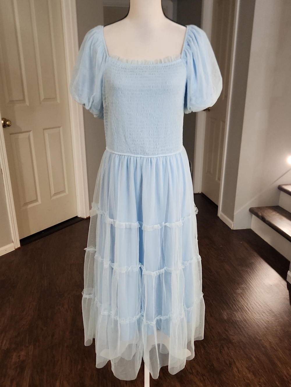 NWOT Pretty Garden Fairy Whimsical Garden Flowy Tulle Maxi Dress